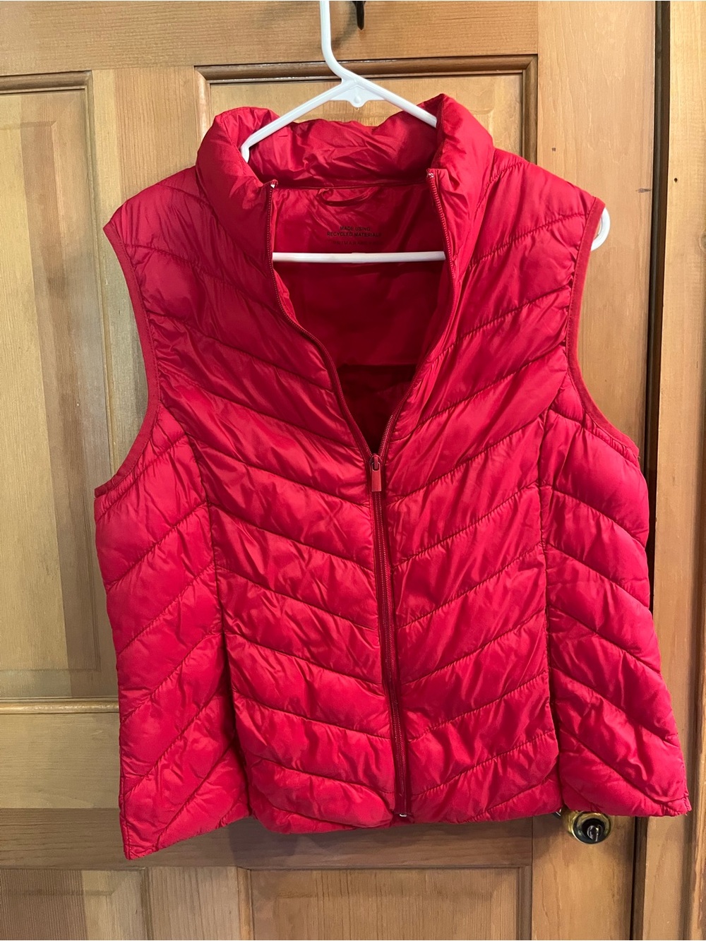 Primark Red Quilted Puffer Vest for Women